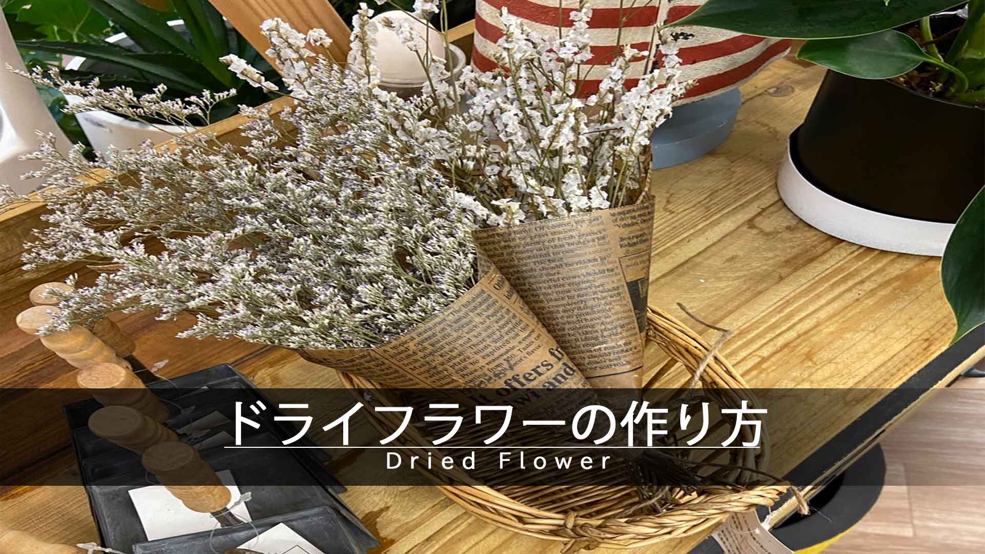 自宅で簡単に出来る ドライフラワーの作り方 Maisaka