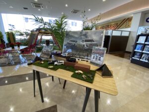 静岡トヨタ自動車様よりご依頼いただいたグリーンコーディネート試工の様子の写真